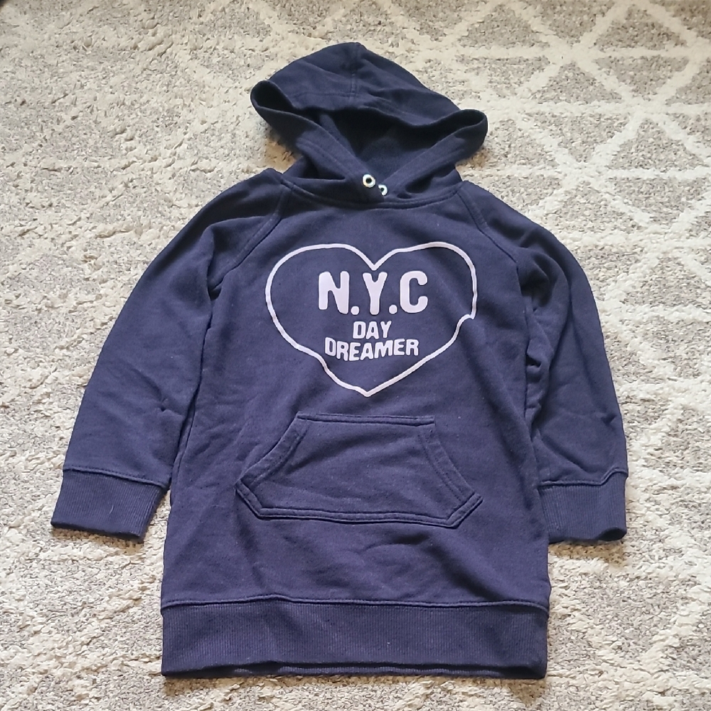 4 for $28 - George Girls XS (4-5) Blue "Day Dreamer" Sweatshirt Dress